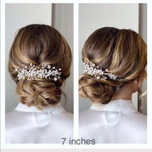 BridalStar Hair Piece, Gold 7 in.